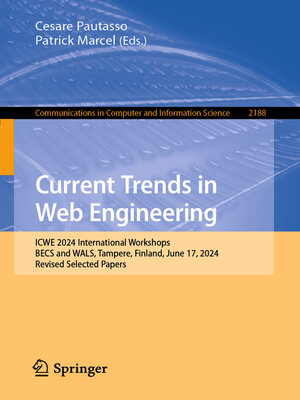cover image of Current Trends in Web Engineering